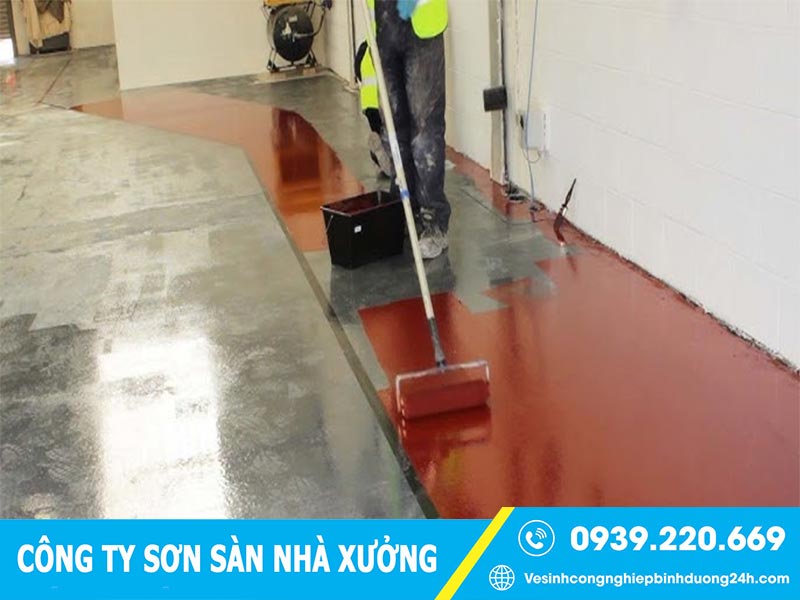 Quy trình sơn sàn nhà xưởng cẩn thận, bài bản theo từng bước