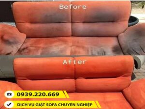 Ghế sofa tích tụ bụi bẩn cần làm sạch bằng máy móc, hóa chất chuyên dụng