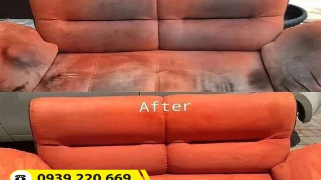 Ghế sofa tích tụ bụi bẩn cần làm sạch bằng máy móc, hóa chất chuyên dụng