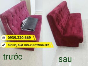 Sự khác biệt rõ rệt trước và sau khi sử dụng dịch vụ giặt ghế sofa tại Quận 1 của Clean Up
