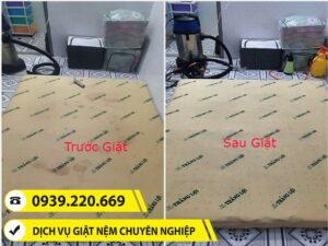Trước và sau khi sử dụng dịch vụ vệ sinh nệm tại Hồ Chí Minh