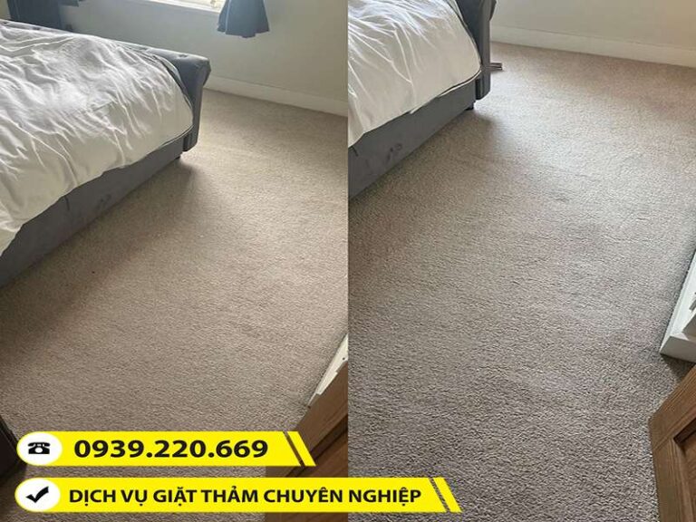 Ảnh thực tế Clean Up thực hiện dịch vụ giặt thảm tại Long Thành, Đồng Nai