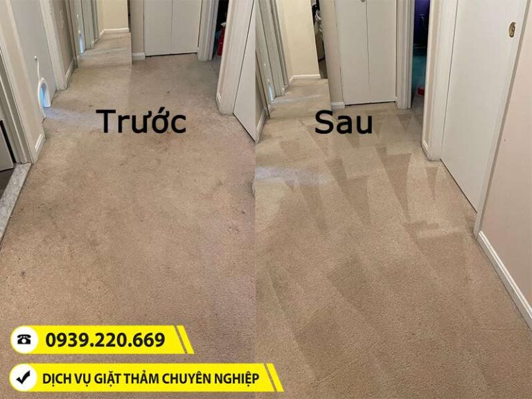 Clean Up áp dụng quy trình giặt thảm bài bản, cho hiệu quả làm sạch vượt mong đợi