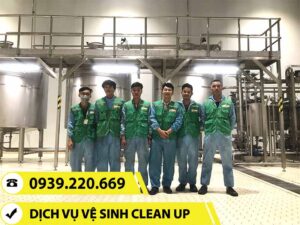 Đội ngũ nhân viên Clean Up chuyên nghiệp, tận tâm