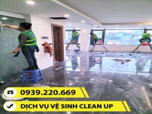 Clean Up triển khai quy trình dịch vụ vệ sinh công nghiệp khoa học, bài bản