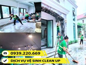 Vệ sinh nhà mới xây, công trình sau xây dựng đòi hỏi kinh nghiệm, có máy móc hỗ trợ
