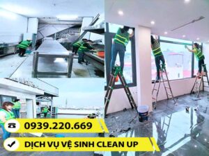 Từng hạng mục, vấn đề về làm sạch nhà ở, công trình đều được Clean Up xử lý triệt để