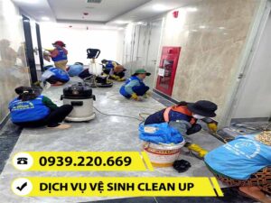 Từng hạng mục vệ sinh nhà ở, công trình sau xây dựng đều được Clean Up thực hiện cẩn thận