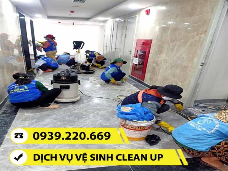 Từng hạng mục vệ sinh nhà ở, công trình sau xây dựng đều được Clean Up thực hiện cẩn thận