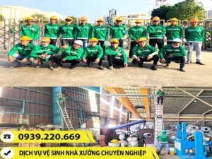Liên hệ Clean Up sử dụng dịch vụ vệ sinh nhà xưởng uy tín, giá rẻ, chuyên nghiệp