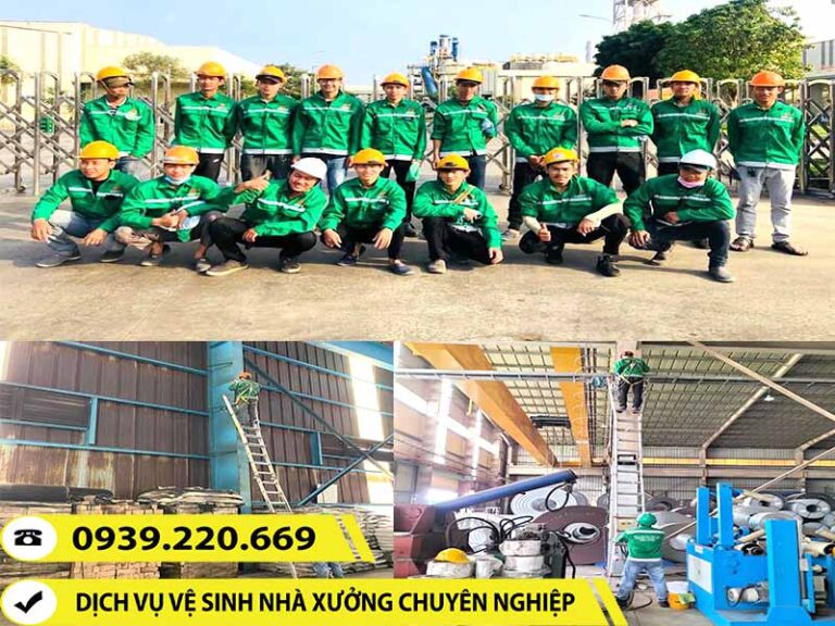 Liên hệ Clean Up sử dụng dịch vụ vệ sinh nhà xưởng uy tín, giá rẻ, chuyên nghiệp