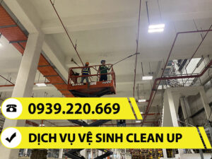 Clean Up đã có nhiều năm triển khai dịch vụ vệ sinh công nghiệp chất lượng, an toàn và hiệu quả