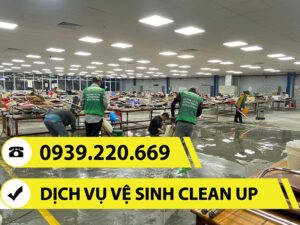 Clean Up triển khai đa dạng các dịch vụ vệ sinh nhà xưởng đáp ứng nhu cầu cho khách hàng
