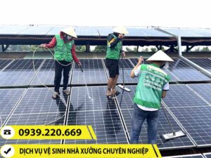 Clean Up - Chuyên cung cấp dịch vụ vệ sinh quét bụi màng nhện nhà xưởng tại KCN Long Khánh
