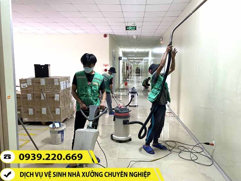 Clean Up đã có nhiều năm kinh nghiệm trong ngành vệ sinh nhà xưởng