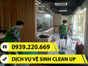 Clean Up - Dịch vụ vệ sinh công nghiệp sau xây dựng tại Dĩ An uy tín