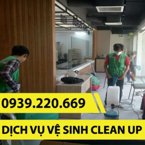 Clean Up - Dịch vụ vệ sinh công nghiệp sau xây dựng tại Dĩ An uy tín