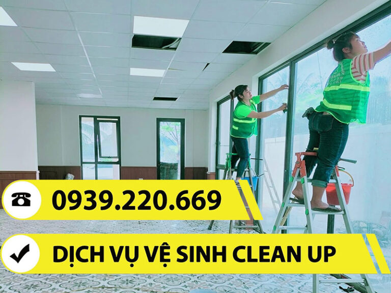 Clean Up triển khai quy trình vệ sinh nhà mới xây, công trình sau xây dựng hiệu quả, an toàn