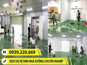 Clean Up - dịch vụ vệ sinh quét bụi màng nhện nhà xưởng tại Hòa Thành