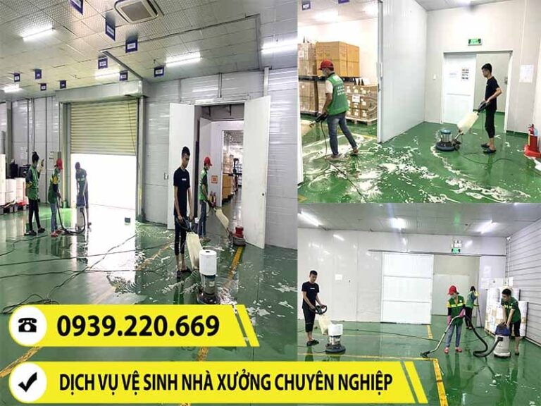 Clean Up - dịch vụ vệ sinh quét bụi màng nhện nhà xưởng tại Hòa Thành