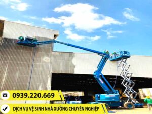 Clean Up - Dịch vụ vệ sinh quét màng nhện nhà xưởng số 1 tại Lấp Vò 