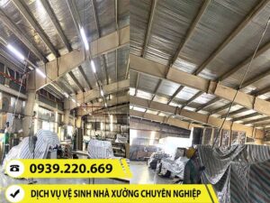 Nhà xưởng cần vệ sinh, làm sạch định kỳ
