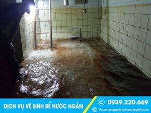 Dịch vụ vệ sinh bể nước ngầm, bồn chứa nước tại Long Thành giá rẻ
