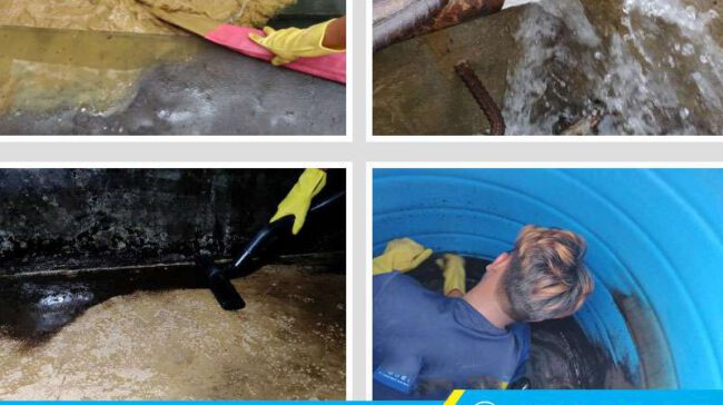Clean Up cam kết về khả năng làm sạch, xử lý triệt để cáu cặn trong bể ngầm
