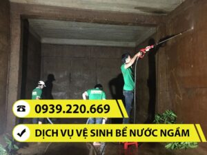 Clean Up - Dịch vụ vệ sinh bể nước ngầm tại Nhà Bè giá rẻ