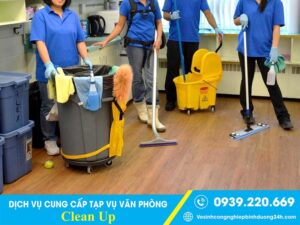 Quy trình thuê tạp vụ tại Đồng Nai của Clean Up bài bản, rõ ràng