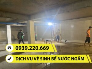 Dịch vụ vệ sinh bể nước ngầm cam kết xử lý cáu cặn, tảo, vi khuẩn