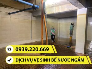 Bể nước ngầm cần được vệ sinh, thau rửa định kỳ