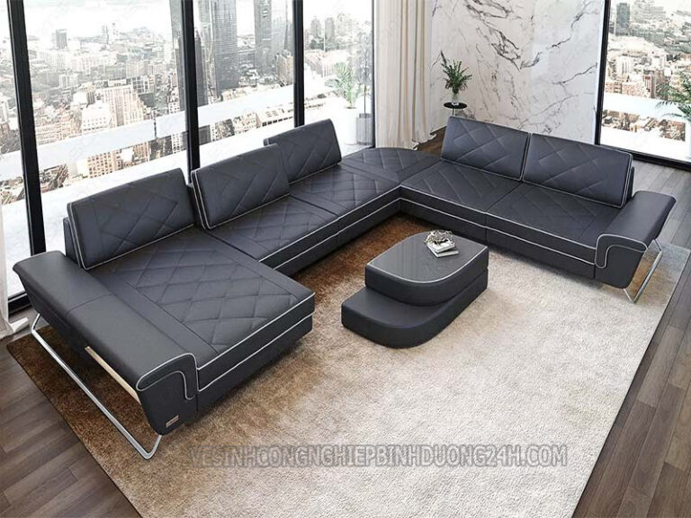 Những bộ sofa da thuộc sang trọng, tô điểm cho không gian