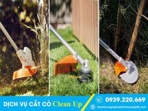 Clean Up đáp ứng đa dạng nhu cầu cắt cỏ, phát hoang bụi rậm, chăm sóc cảnh quan