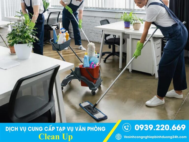 Clean Up cung ứng tạp vụ văn phòng, nhà ở, trường học, bệnh viện...