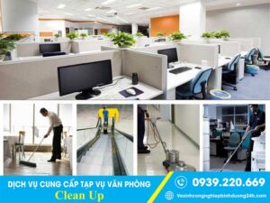 Liên hệ Clean Up khi bạn cần thuê tạp vụ văn phòng, nhà ở giá rẻ tại Quận 7