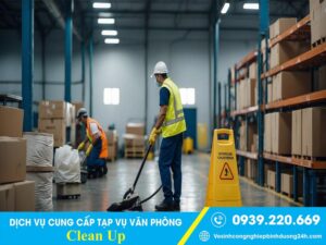 Clean Up - Công ty cung cấp tạp vụ nhà xưởng tại Nghệ An uy tín