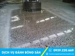 Dùng máy móc chuyên dụng đánh bóng sàn đẹp như mong muốn