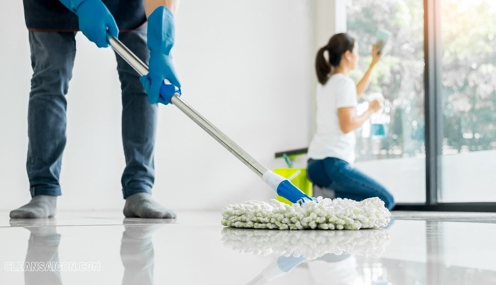 vệ sinh căn hộ chung cư ở Bình Dương