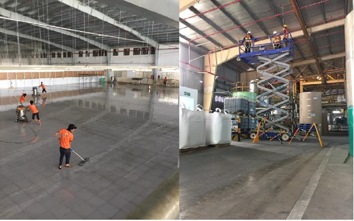 Dịch vụ vệ sinh nhà kho ở Bình Dương