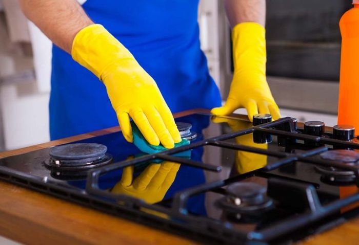 Cách vệ sinh bếp ga âm