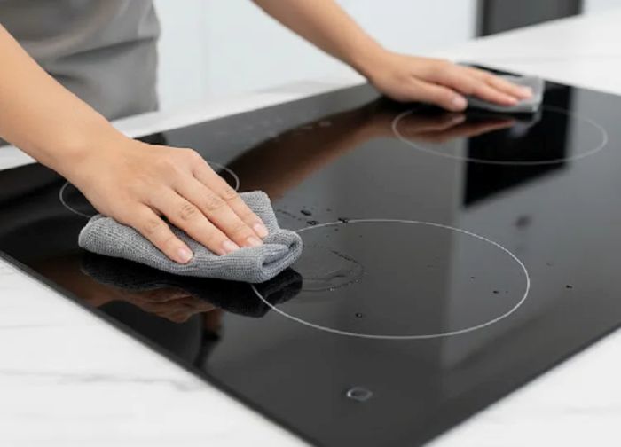 Cách vệ sinh bếp từ bị cháy