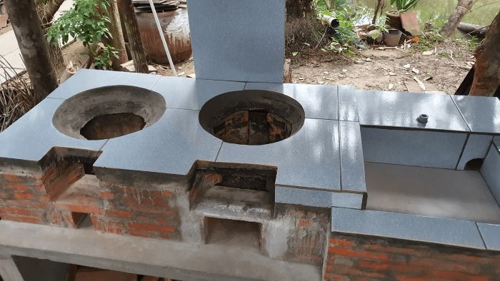 Cách làm ống khói cho bếp củi