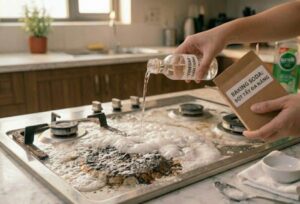 Cách làm sạch bếp hiệu quả với baking soda