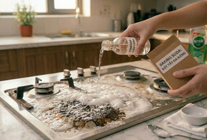 Cách làm sạch bếp hiệu quả với baking soda