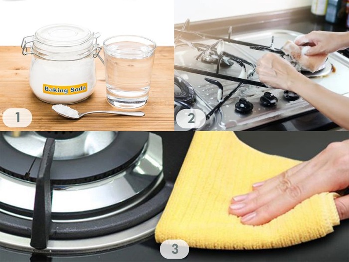 Cách làm sạch bếp hiệu quả với baking soda